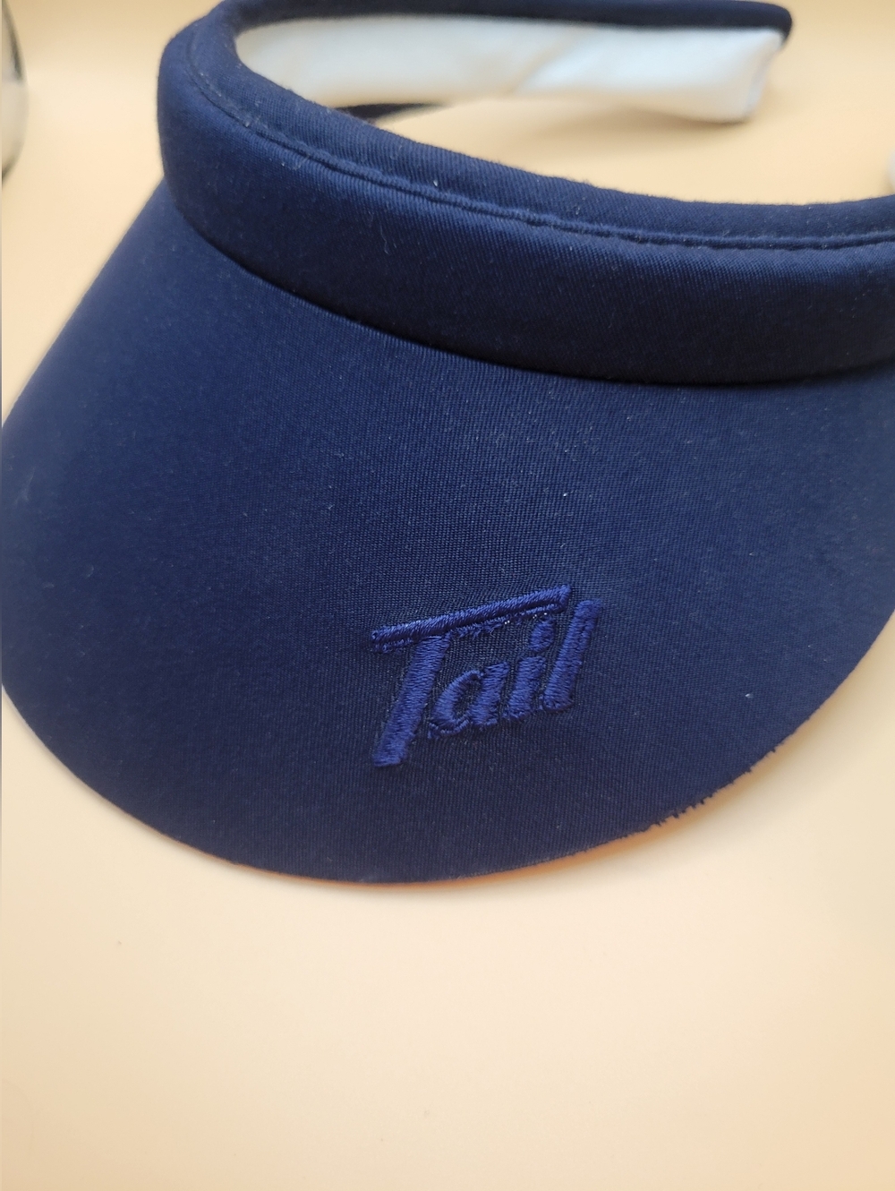 Navy Padded Visor with Tail Embroidery - Picture 2 of 5